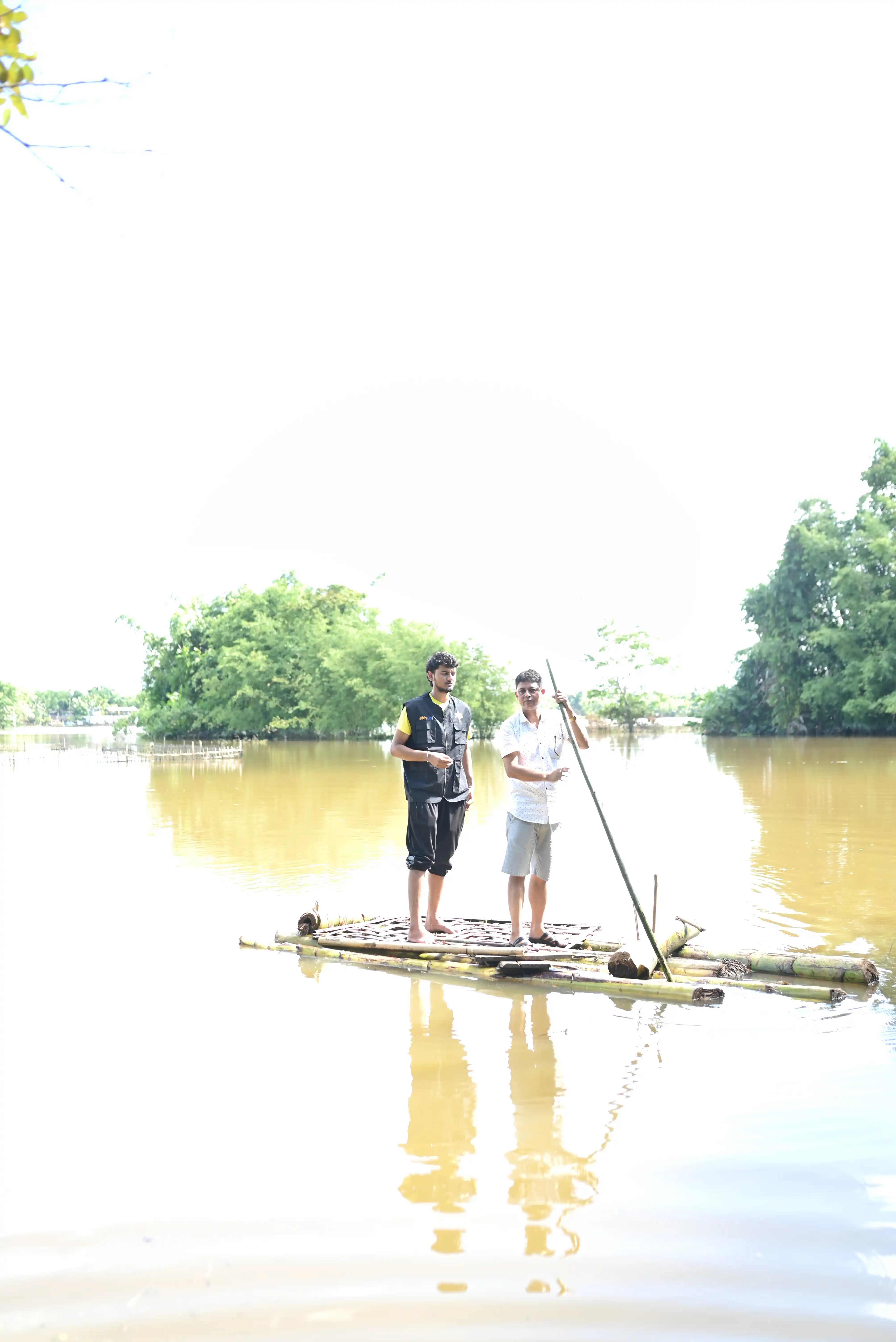 On-ground flood relief work by SikhAid in Assam